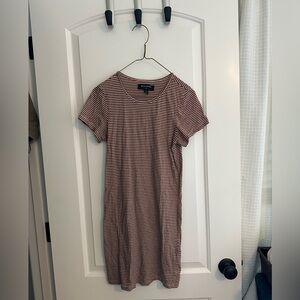 By Corpus Striped Short Sleeve Dress in Medium
